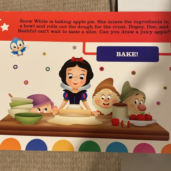 Disney Baby Drawing Book Toy Reusable Stencil Book With Magnetic Pen and Board - Picture 8 of 10